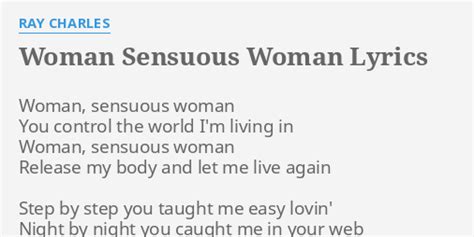 woman sensuous woman lyrics